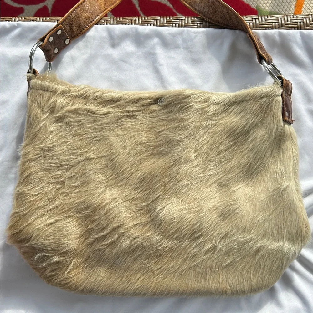 Wild Goose Genuine Cowhide Hair-on-Hide Hobo Bag - Western Boho